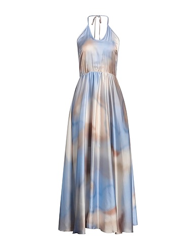 ZAHJR Long dress Light blue 100% Polyester