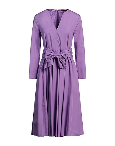 MAX&Co. Midi-Kleid Violett 100% Baumwolle