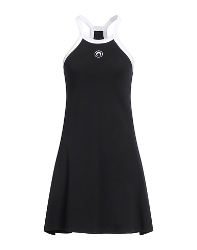 MARINE SERRE Short dress Black 95% Cotton, 5% Elastane