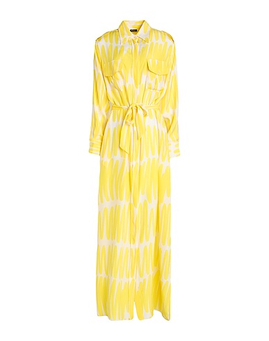 KITON Long dress Yellow 100% Silk
