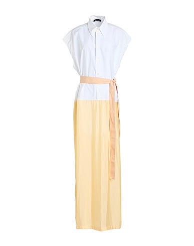 FABIANA FILIPPI Long dress Apricot 100% Cotton, Viscose, Cupro