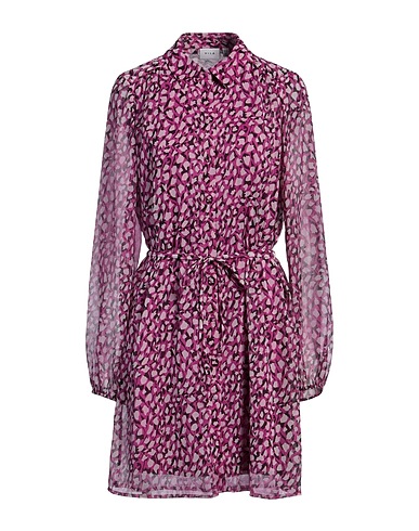 VILA Shirt dress Mauve 100% Polyester