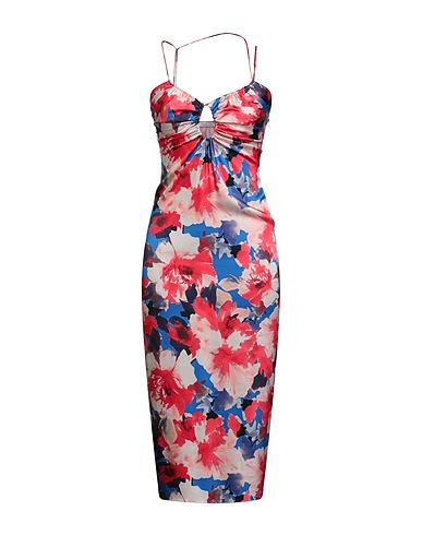 PATRIZIA PEPE Midi dress Magenta 97% Viscose, 3% Elastane