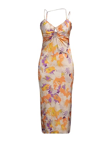PATRIZIA PEPE Midi dress Beige 97% Viscose, 3% Elastane