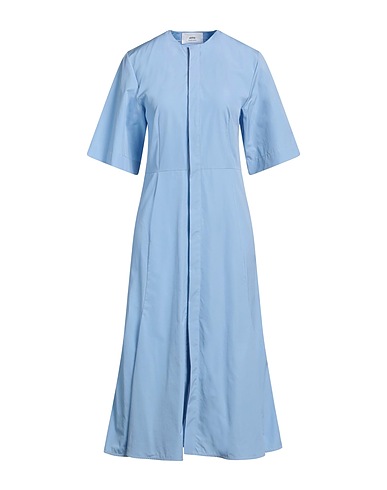 AMI ALEXANDRE MATTIUSSI Vestito chemisier Celeste 100% Cotone