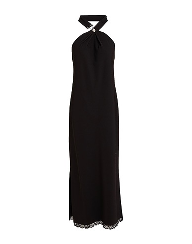 MOSCHINO JEANS Midi dress NERO 95% Polyester, 5% Elastane