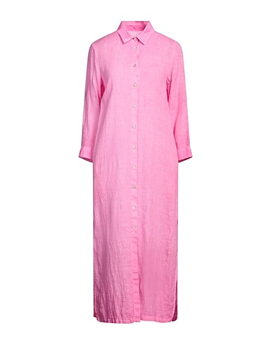 120% LINO Hemdkleid Rosa 100% Leinen