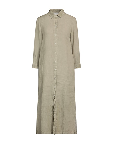 120% LINO Shirt dress VERDE SALVIA 100% Linen