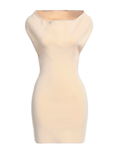 JACQUEMUS Kurzes Kleid Beige 86% Viskose, 14% Elastan