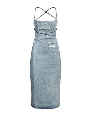 DIESEL Denim dress Blue 85% Cotton, 13% Polyester, 2% Elastane