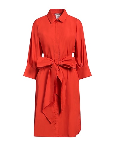 'S MAX MARA Midi dress Orange 100% Cotton