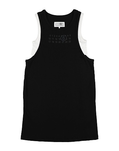 MM6 MAISON MARGIELA Dress Black 98% Cotton, 2% Elastane