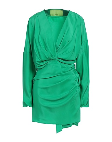 GAUGE81 Short dress Green 100% Silk