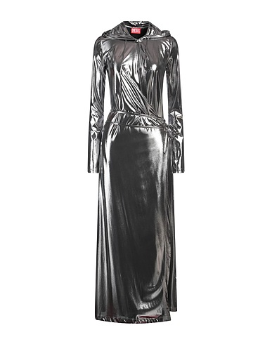 DIESEL Long dress Lead 96% Polyester, 4% Elastane, Polyurethane