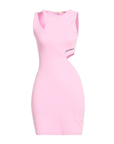 HINNOMINATE Sheath dress Pink 97% Cotton, 3% Elastane