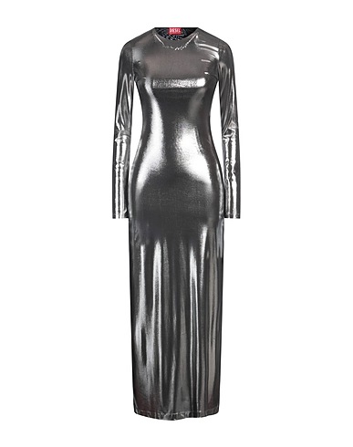 DIESEL Long dress Lead 96% Polyester, 4% Elastane, Polyurethane