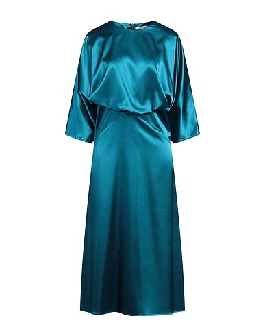 NINA 14.7 Midi dress Deep teal 97% Polyester, 3% Elastane