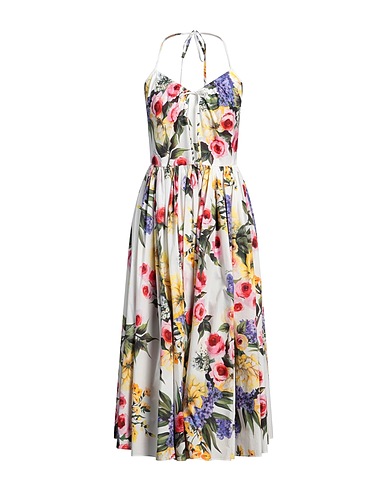DOLCE&GABBANA Midi dress White 100% Cotton