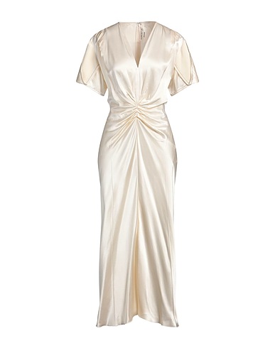 VICTORIA BECKHAM Long dress Ivory 100% Viscose