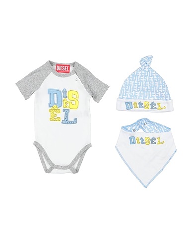 DIESEL Set baby Bianco 100% Cotone