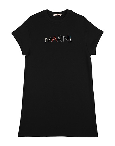 MARNI ワンピース＆ドレス ブラック コットン 100% / ポリウレタン