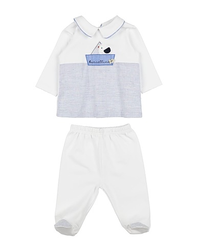 BARCELLINO® Baby co-ord  White 90% Cotton, 10% Elastane