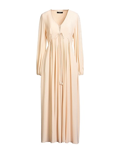 WEEKEND MAX MARA Vestito lungo Beige 69% Acetato, 31% Seta