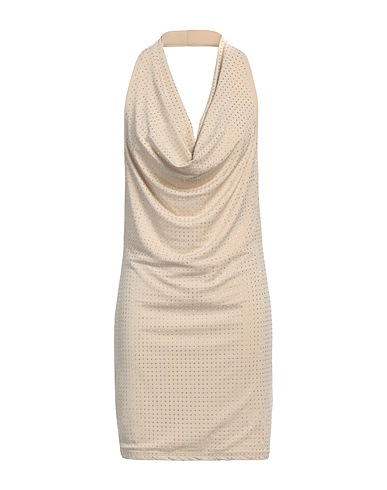 NO SECRETS Short dress Beige 85% Polyamide, 15% Elastane