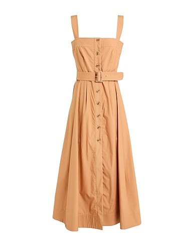 LUISA SPAGNOLI Midi dress Camel 100% Cotton