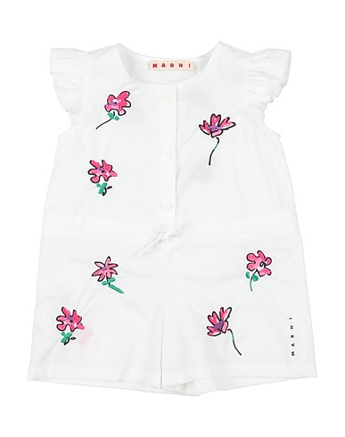 MARNI Tutina Baby  Bianco 100% Cotone