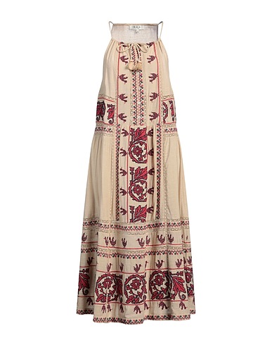 SEA Long dress Beige 54% Viscose, 46% Cotton