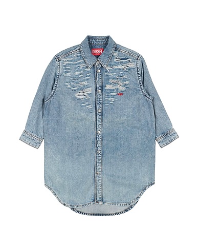DIESEL Denim dress Blue 50% Cotton, 40% Lyocell, 10% Modal