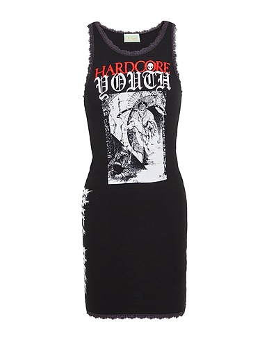 ARIES Short dress Black 100% Cotton