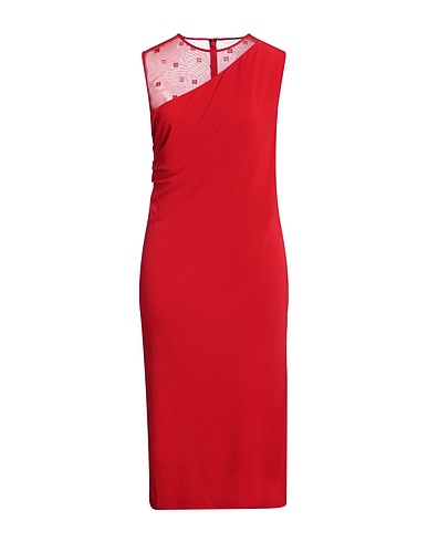 GIVENCHY Midi dress Red 100% Viscose, Polyamide, Elastane