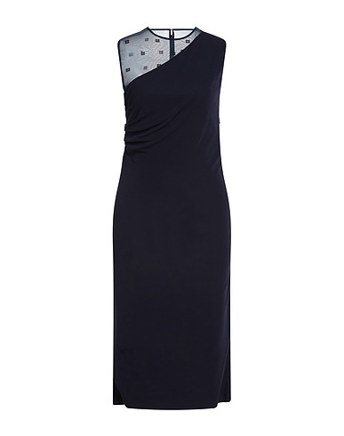 GIVENCHY Midi dress Midnight blue 100% Viscose, Polyamide, Elastane