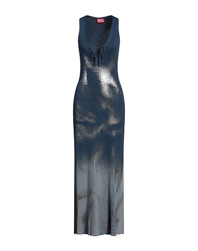 DIESEL Long dress Blue 100% Cotton