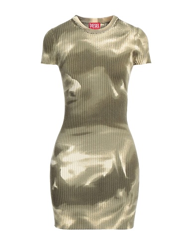DIESEL Kurzes Kleid Militärgrün 100% Wolle