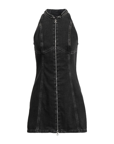 DIESEL Denim dress Black 100% Cotton