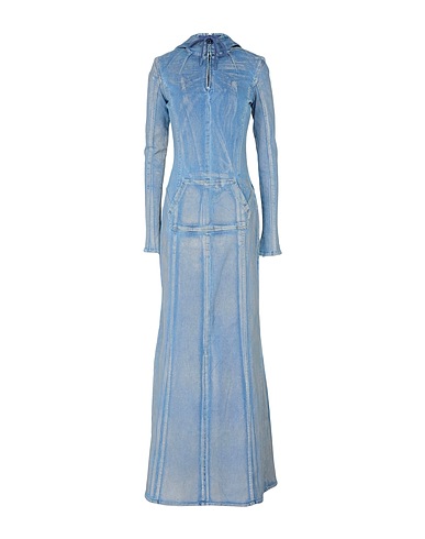 DIESEL Denim dress Blue 92% Cotton, 6% Elastomultiester, 2% Elastane