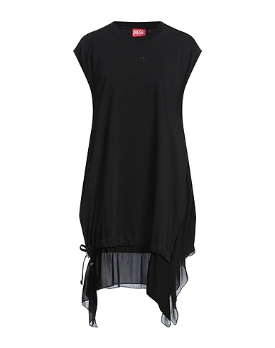 DIESEL Short dress Black 100% Cotton, Rayon