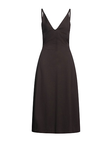 LIVIANA CONTI Midi dress Black 68% Viscose, 27% Polyamide, 5% Elastane