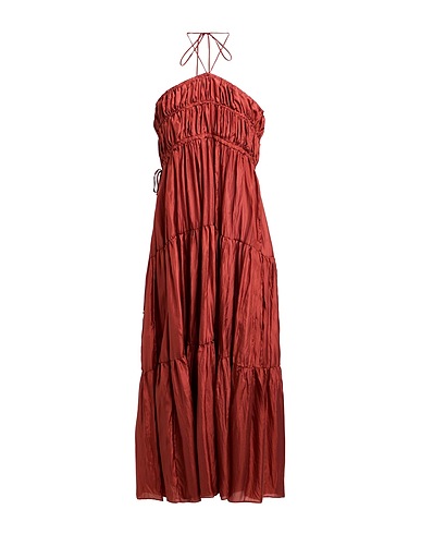 LIVIANA CONTI Vestito estivo Ruggine 100% Seta