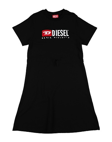 DIESEL Dress Black 100% Cotton, Elastane