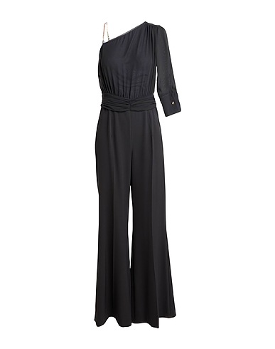ANNARITA N Jumpsuits and Dungarees Black 100% Polyester