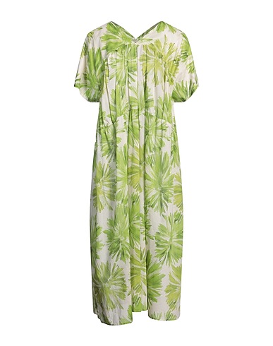 LIVIANA CONTI Midi-Kleid Grün 100% Baumwolle