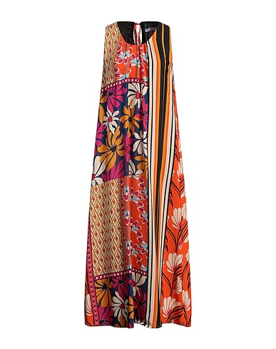 CAFèNOIR Long dress Orange 100% Viscose