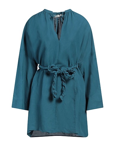 LIVIANA CONTI Vestito corto Verde petrolio 57% Viscosa, 43% Lino