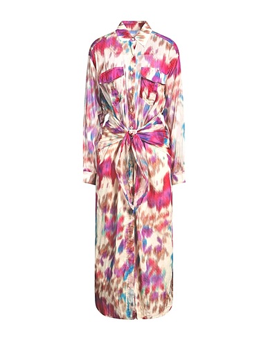 MARANT ÉTOILE Long dress Beige 100% Cotton