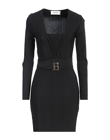 BLUGIRL Sheath dress Black 52% Polyamide, 48% Viscose