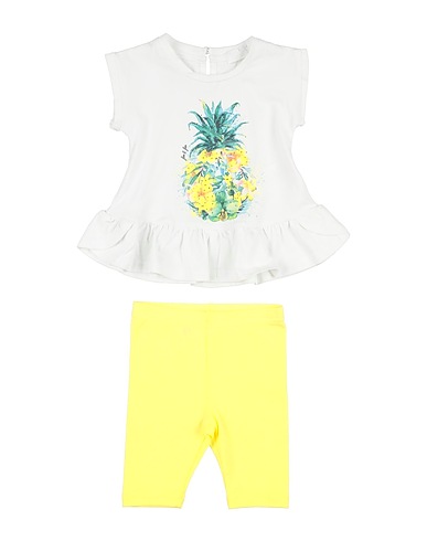 FUN & FUN Baby co-ord  White 95% Cotton, 5% Elastane